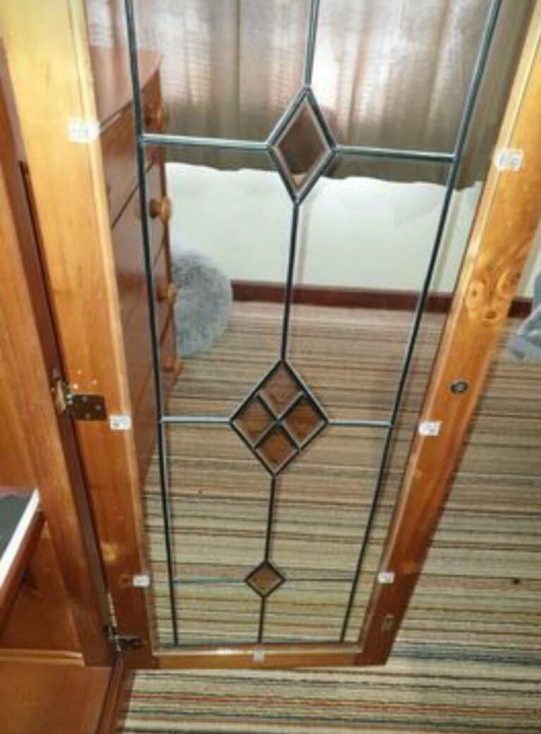 Wooden stained glass buysellswap.nz